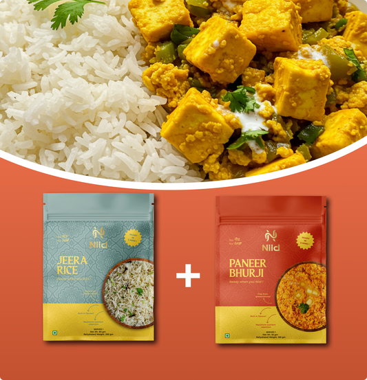 Jeera Rice & Paneer Bhurji